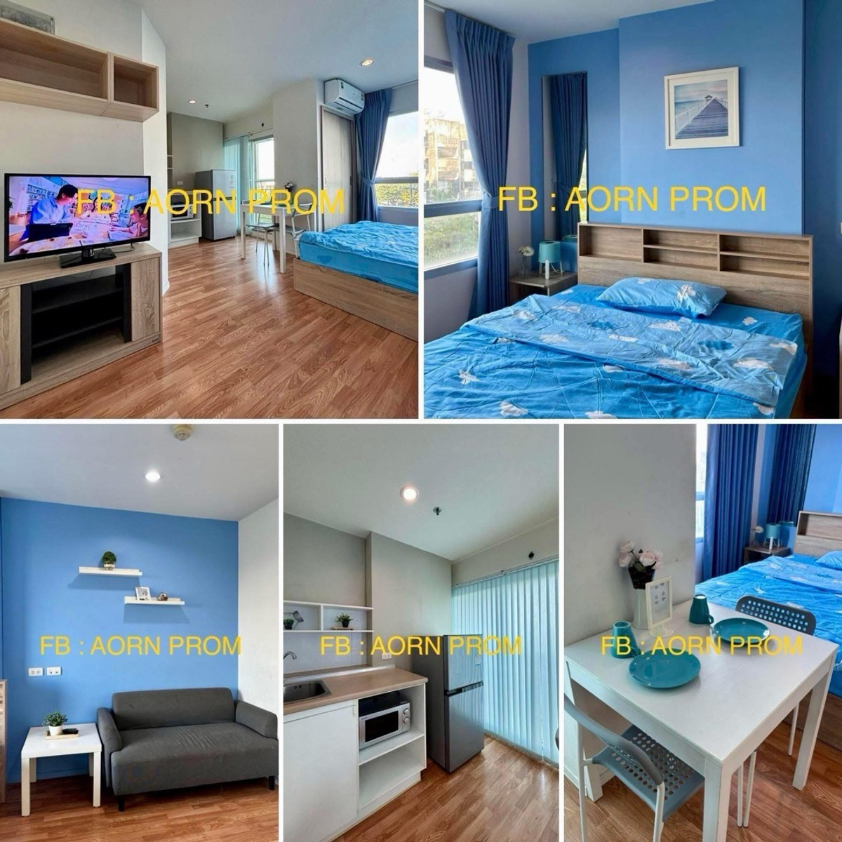 For RentCondoBang kae, Phetkasem : Cheap rent!! Condo Lumpini Park Petchkasem 98, Building D, Floor 6, size 23 sq m., Complete furniture and electrical appliances.