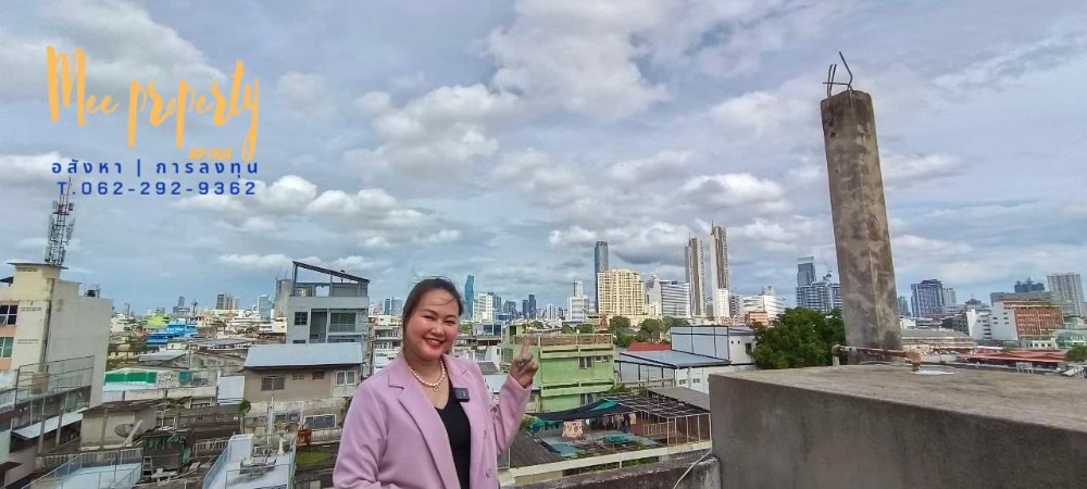 ขายอาคารพาณิชย์เยาวราช บางลำพู : ขายถูกตึก 2 คูหา แปลงมุม 350 เมตรถึงท่าเรือราวงศ์ พท . 54 ตร.ว. 9.00 x 24.00 ด้านหน้า 4 ชั้น รวมดาดฟ้า ด้านหลัง 7 ชั้น รวมดาดฟ้า บนถนน ทรงวาด แหล่งธุรกิจ ทำเลดี เหมาะค้าขาย ME-060