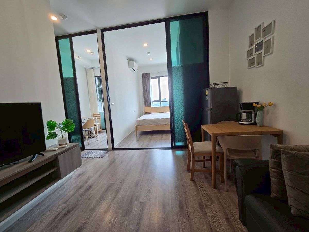 For RentCondoRamkhamhaeng, Hua Mak : 🛟Condo for rent Knightsbridge Collage Ramkhamheang 1 bedroom 31 sq m. near MRT Hua Mak, beautiful room, fully furnished, only 13000-
