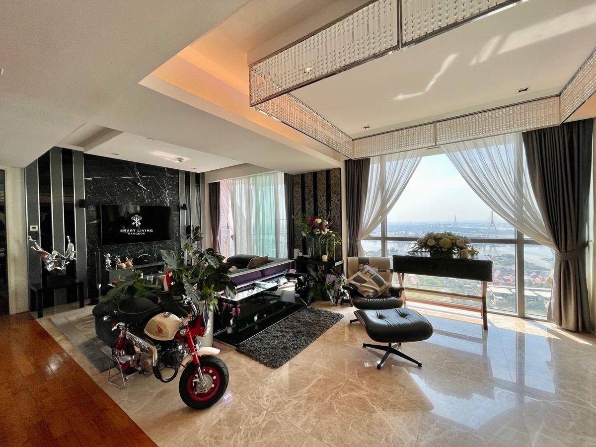 For SaleCondoRama3 (Riverside),Satupadit : Sell with tenant til Dec 26
Luxury Riverside Condo with Stunning View of Chao Phraya River,  2 large balconies with panoramic river views