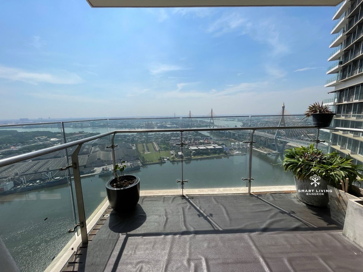 For SaleCondoRama3 (Riverside),Satupadit : Sell with tenant til Dec 26
Luxury Riverside Condo with Stunning View of Chao Phraya River,  2 large balconies with panoramic river views