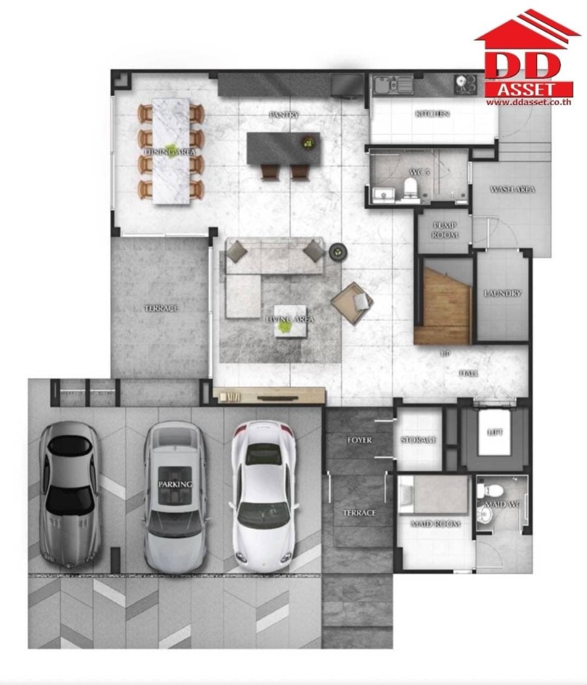 ให้เช่าบ้านพัฒนาการ ศรีนครินทร์ : ให้เช่าบ้านวิลล่าหรู บ้านเดี่ยว 3 ชั้น The gentry พัฒนาการ2 อยู่ซอยพัฒนาการ32 ใกล้ clubhouse เพียง 5 กม. ถึงทองหล่อ พร้อมเข้าอยู่