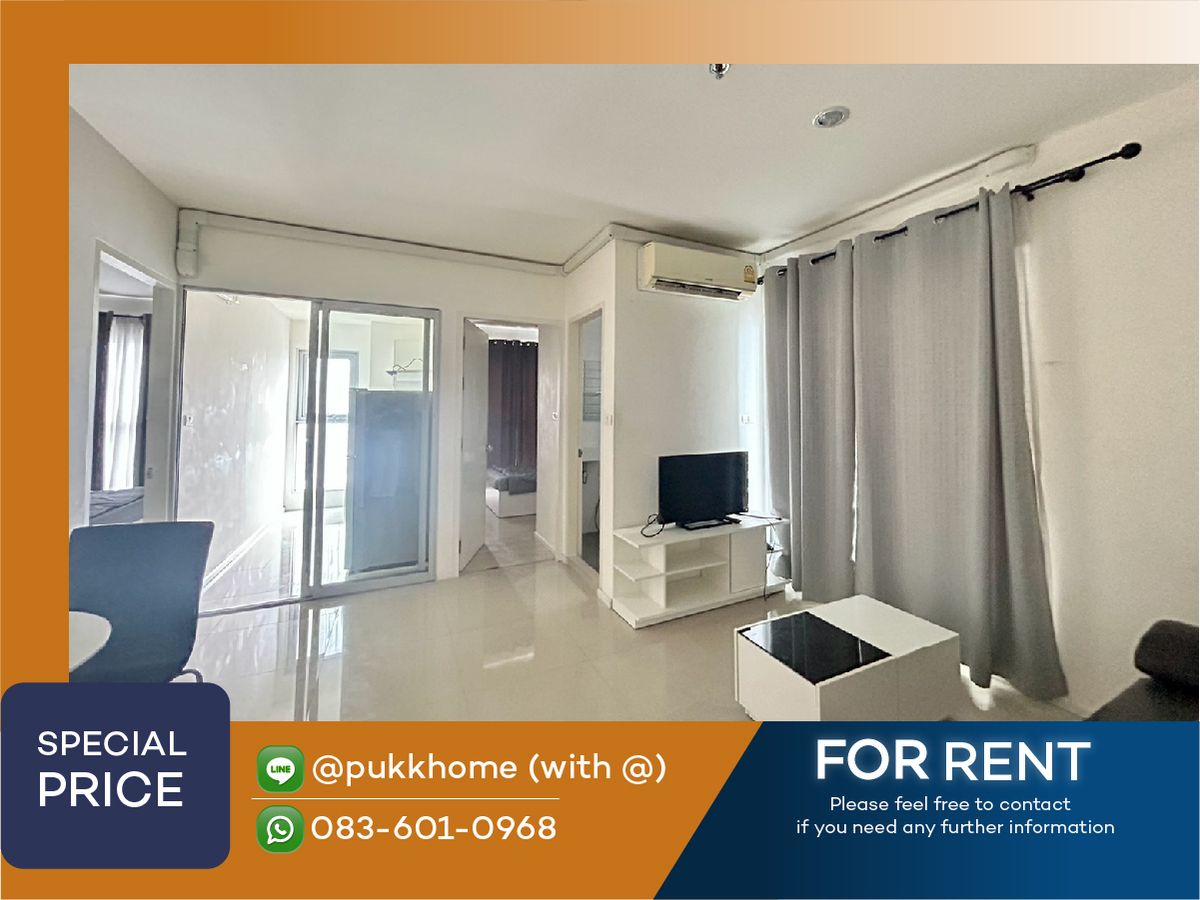 For RentCondoOnnut, Udomsuk : For rent, Aspire sukhumvit 48 / 34 sq.m., 16th floor, beautiful decorated room, ready to move in, good price ✨🏠