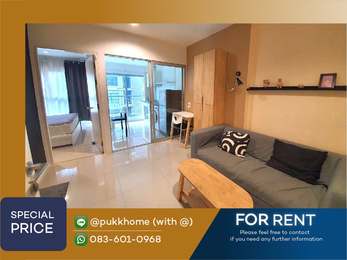 For RentCondoOnnut, Udomsuk : For rent, Aspire sukhumvit 48 / 34 sq.m., 16th floor, beautiful decorated room, ready to move in, good price ✨🏠