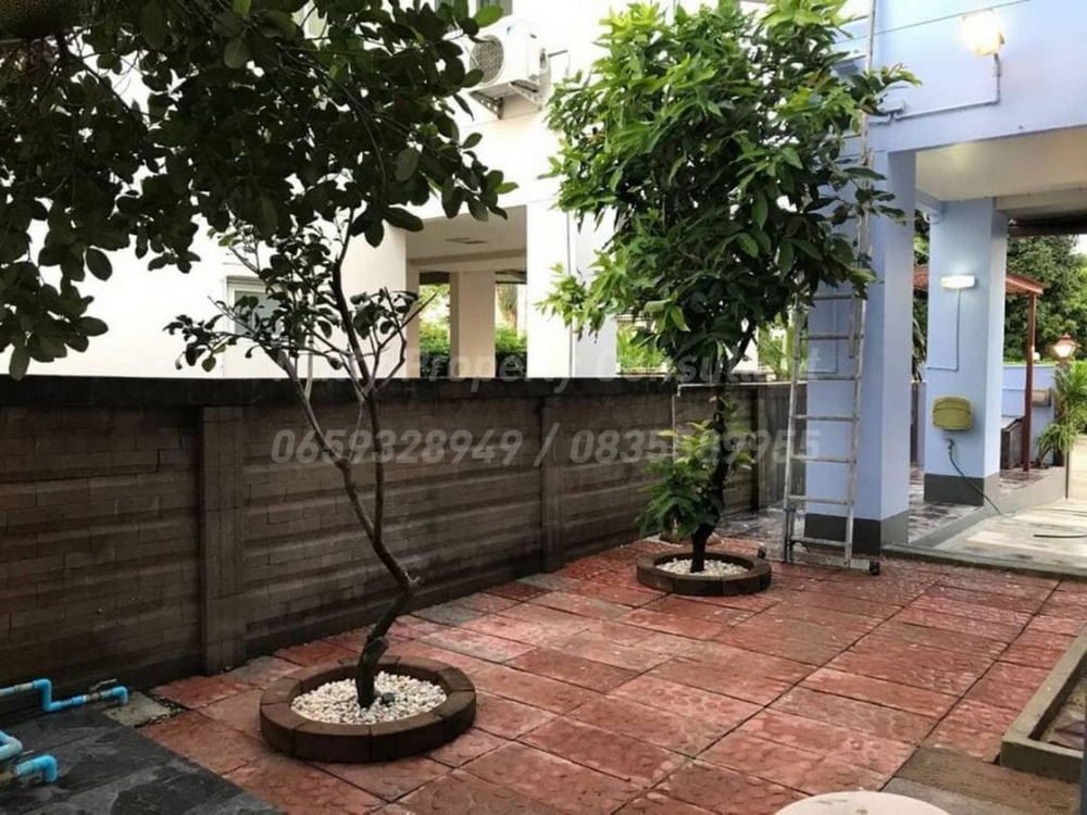 For SaleHouseLadkrabang, Suwannaphum Airport : Single House Burasiri On Nut Bangna styles resort area 52.5 square wah newly renovated