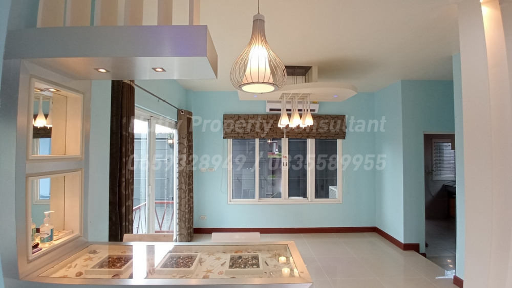 For SaleHouseLadkrabang, Suwannaphum Airport : Single House Burasiri On Nut Bangna styles resort area 52.5 square wah newly renovated