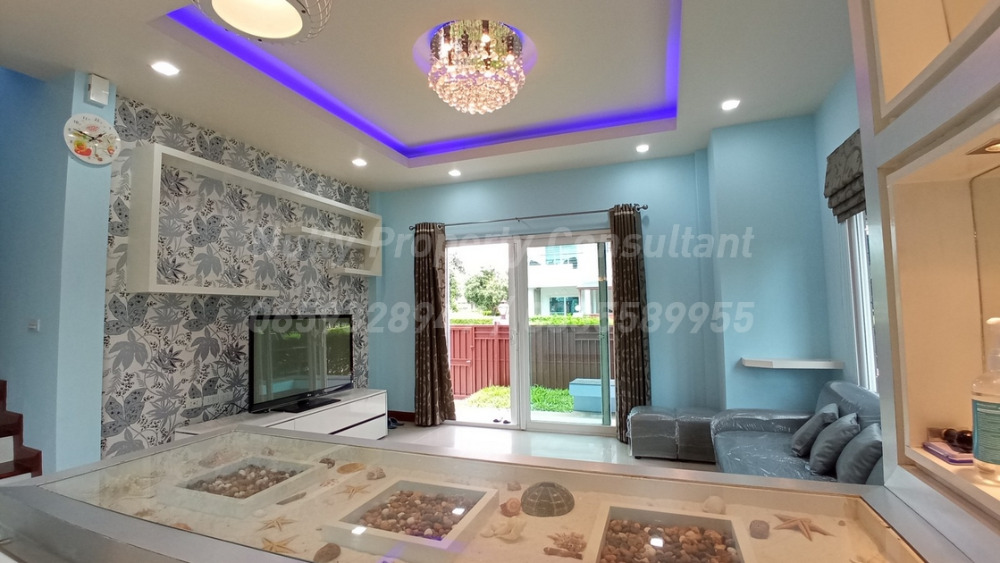 For SaleHouseLadkrabang, Suwannaphum Airport : Single House Burasiri On Nut Bangna styles resort area 52.5 square wah newly renovated