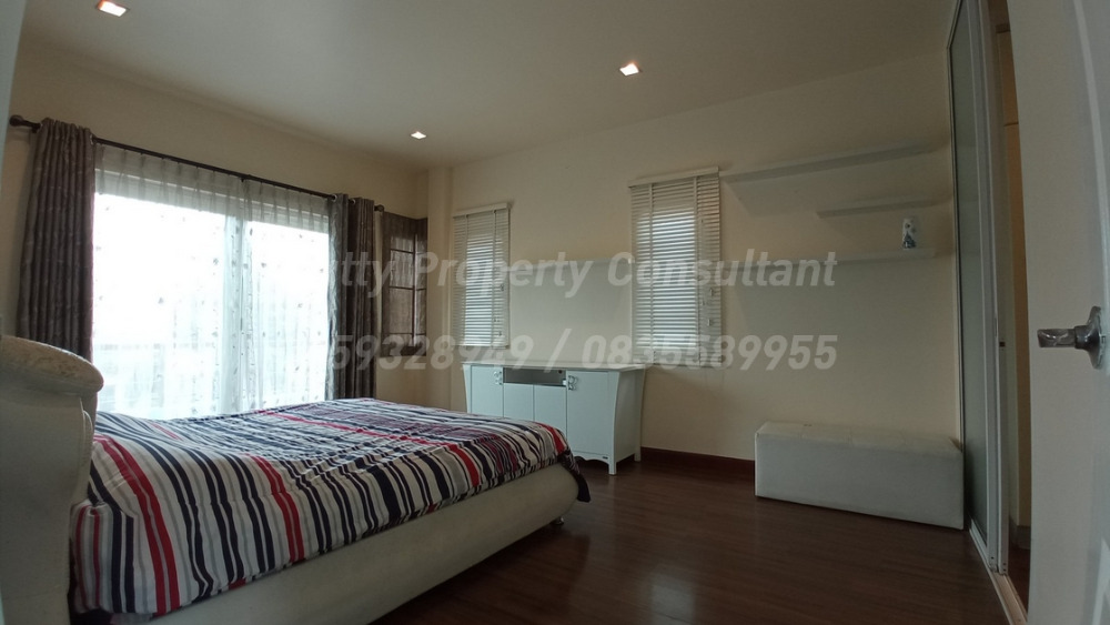 For SaleHouseLadkrabang, Suwannaphum Airport : Single House Burasiri On Nut Bangna styles resort area 52.5 square wah newly renovated