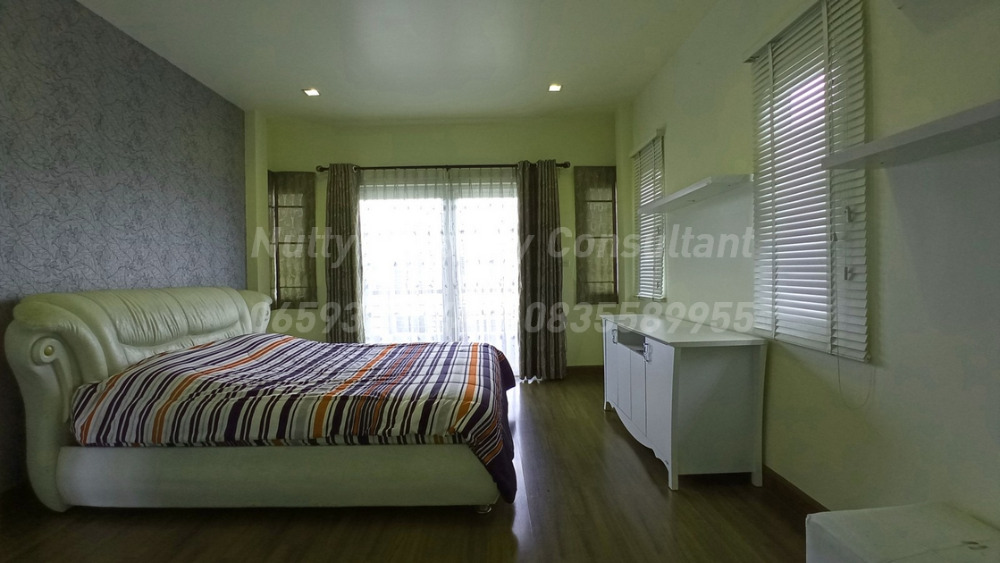 For SaleHouseLadkrabang, Suwannaphum Airport : Single House Burasiri On Nut Bangna styles resort area 52.5 square wah newly renovated