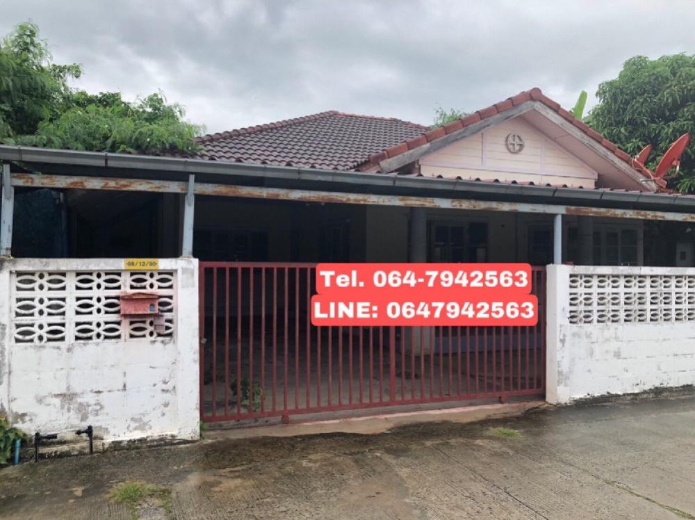 For SaleHouseChachoengsao : Single house 72 sq m., Atchara Village, Tha Khai, Chachoengsao.