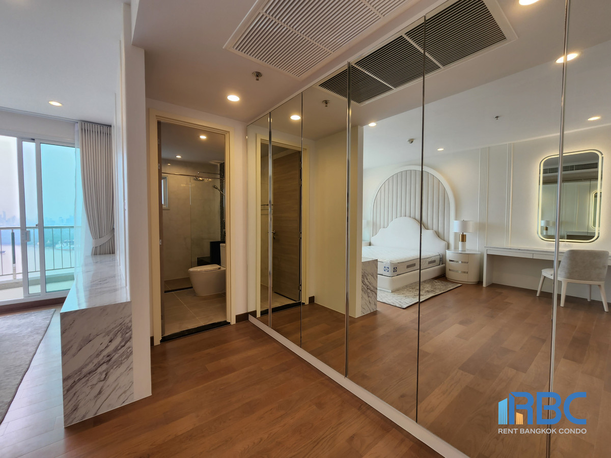 For RentCondoRama3 (Riverside),Satupadit : For Rent - Supalai Riva Grande (Rama 3) - Penthouse ,fully furnished