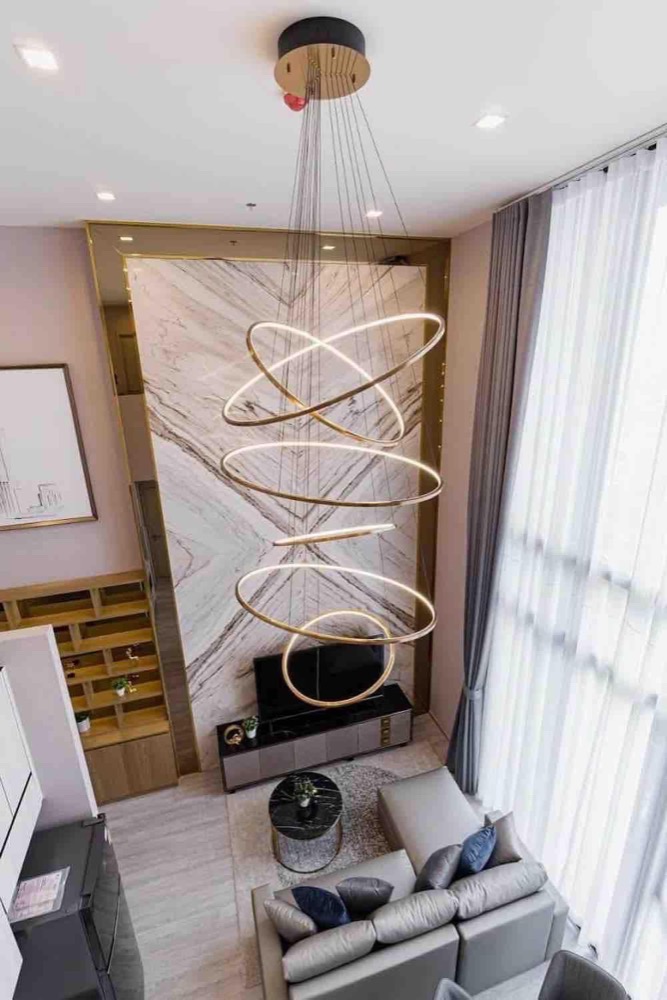 ให้เช่าคอนโดอ่อนนุช อุดมสุข : Duplex for rent The Line Sukhumvit 101 2 bedrooms duplex high floor