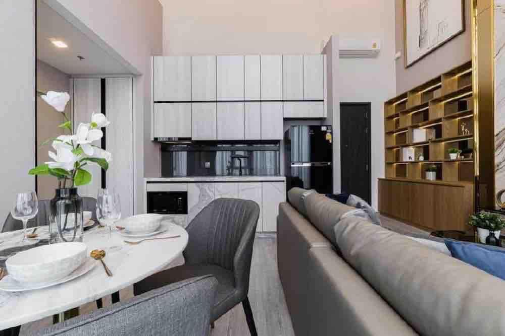 ให้เช่าคอนโดอ่อนนุช อุดมสุข : Duplex for rent The Line Sukhumvit 101 2 bedrooms duplex high floor