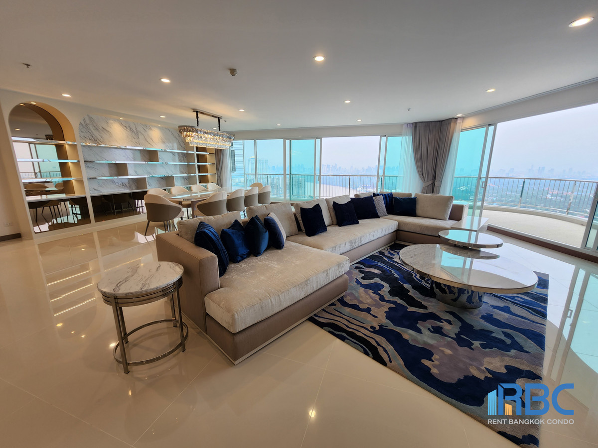 For RentCondoRama3 (Riverside),Satupadit : For Rent - Supalai Riva Grande (Rama 3) - Penthouse ,fully furnished