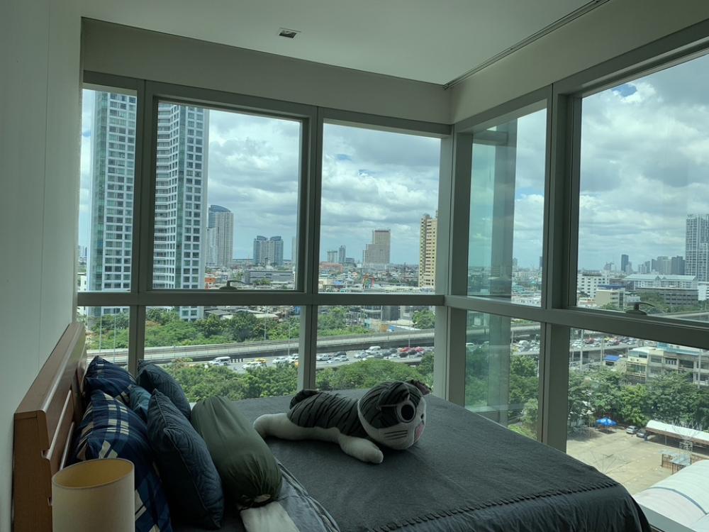ขายคอนโดวงเวียนใหญ่ เจริญนคร : Sell with tenant til January 26 at THE RIVER super CHEAP!! 2 beds corner unit #Rent 40K, Sell 12.9MB