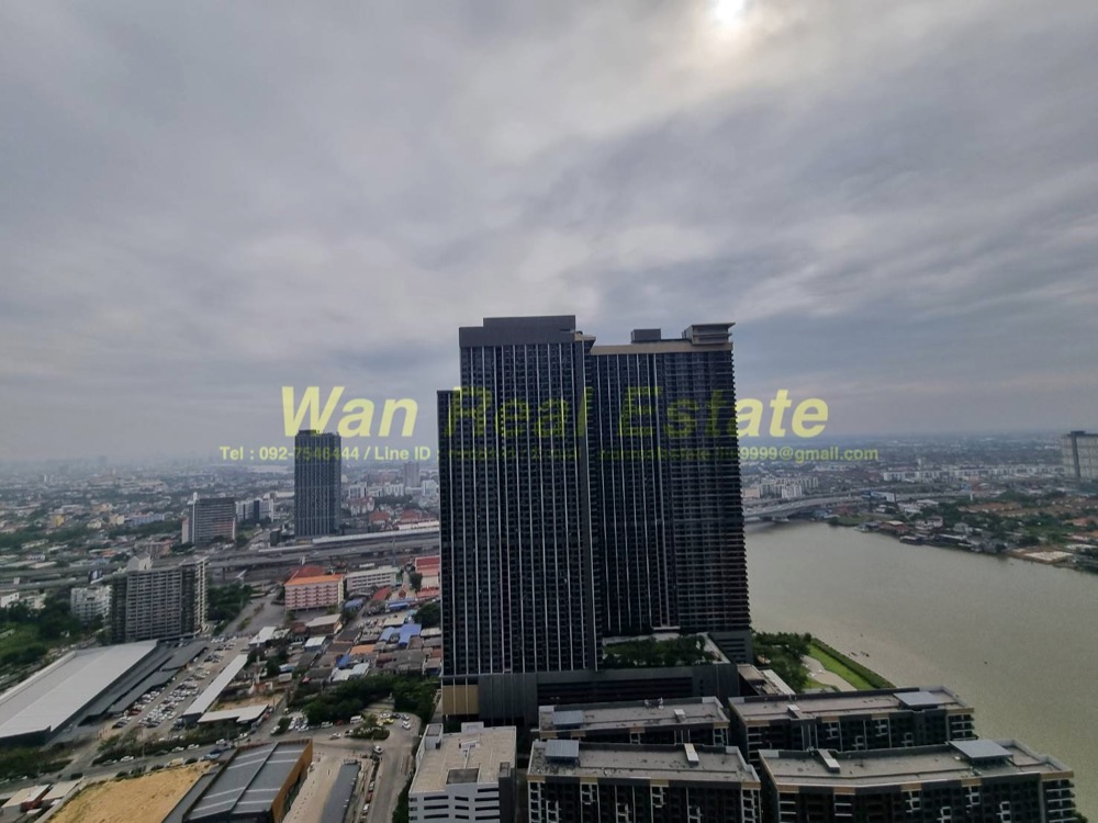 For RentCondoRattanathibet, Sanambinna : Condo for rent, The politan aqua, 40th floor, size 25 sq m, beautifully decorated, river view, ready to move in