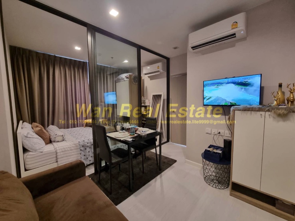 For RentCondoRattanathibet, Sanambinna : Condo for rent, The politan aqua, 40th floor, size 25 sq m, beautifully decorated, river view, ready to move in