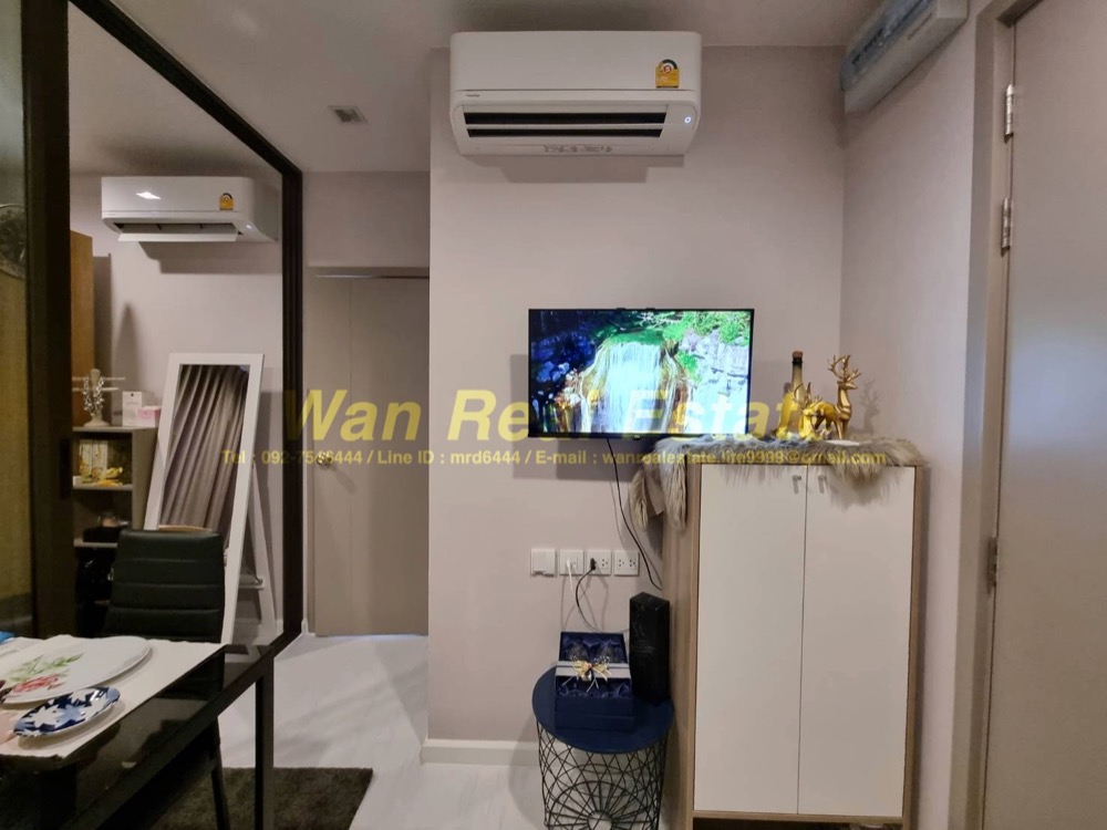 For RentCondoRattanathibet, Sanambinna : Condo for rent, The politan aqua, 40th floor, size 25 sq m, beautifully decorated, river view, ready to move in