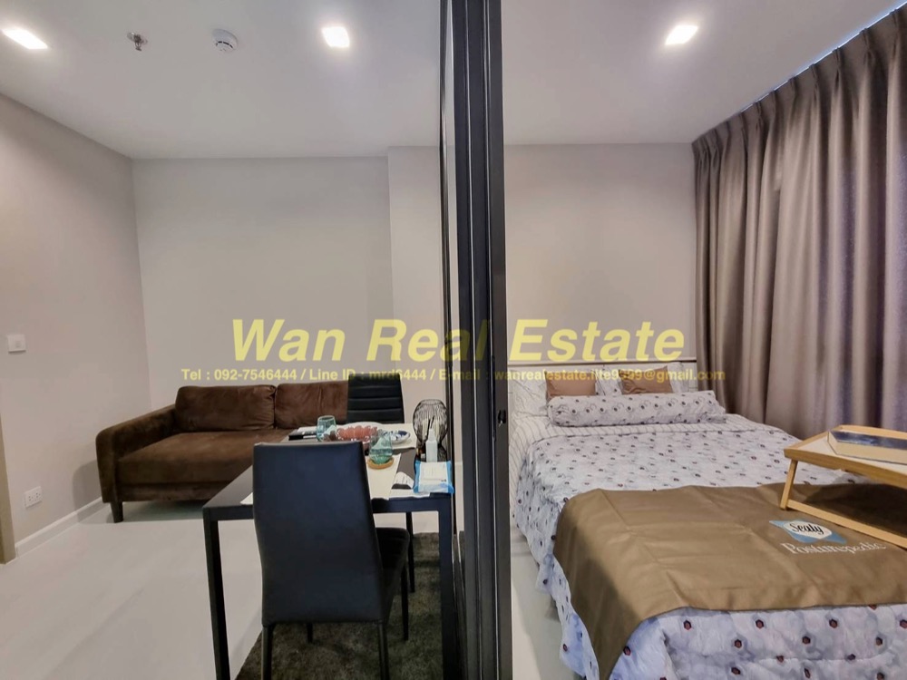 For RentCondoRattanathibet, Sanambinna : Condo for rent, The politan aqua, 40th floor, size 25 sq m, beautifully decorated, river view, ready to move in