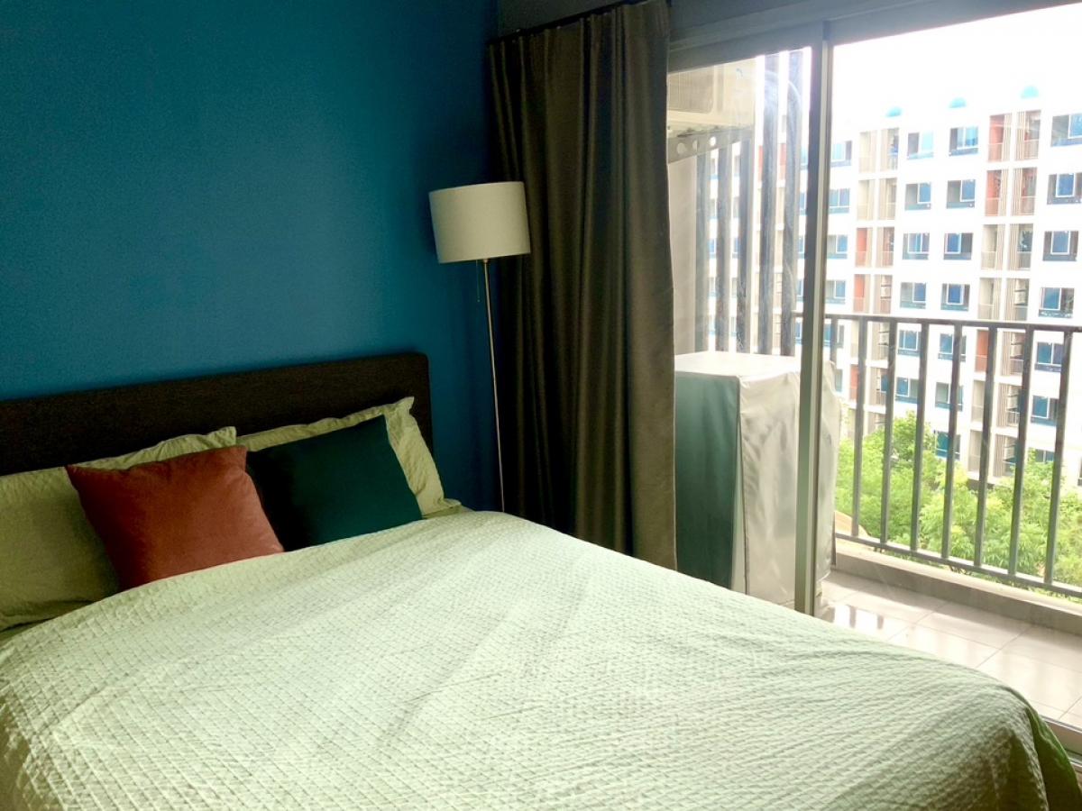 ให้เช่าคอนโดศรีราชา แหลมฉบัง บ้านบึง : ให้เช่า DCondo Bliss Sriracha (Fully Furnished) ห้องมุม วิวสระว่ายน้ำชั้น6 ติดถนนสุขุมวิท และรั้วมหาวิทยาลัยเกษตรศาสตร์ ศรีราชา