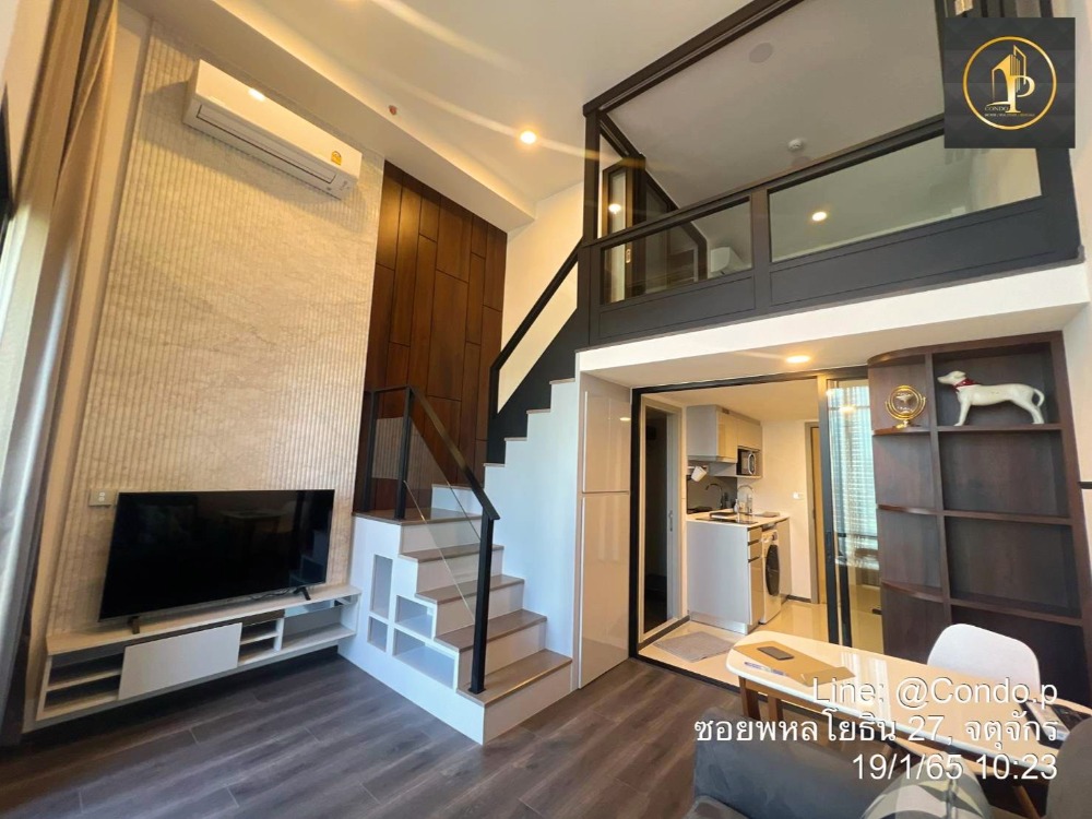 For RentCondoKasetsart, Ratchayothin : 🔥🔥Don't miss‼️Before booking 💦💦📌Condo Knightsbridge Space Ratchayothin, beautiful room, fully decorated ♨️PC2401-038