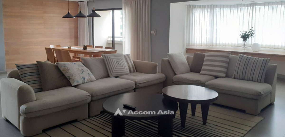 ให้เช่าคอนโดสุขุมวิท อโศก ทองหล่อ : 🔼AccomA🔽 3 Bedrooms Condominium for Rent in Sukhumvit, Bangkok near BTS Phrom Phong at Baan Suanpetch (AA32076)
