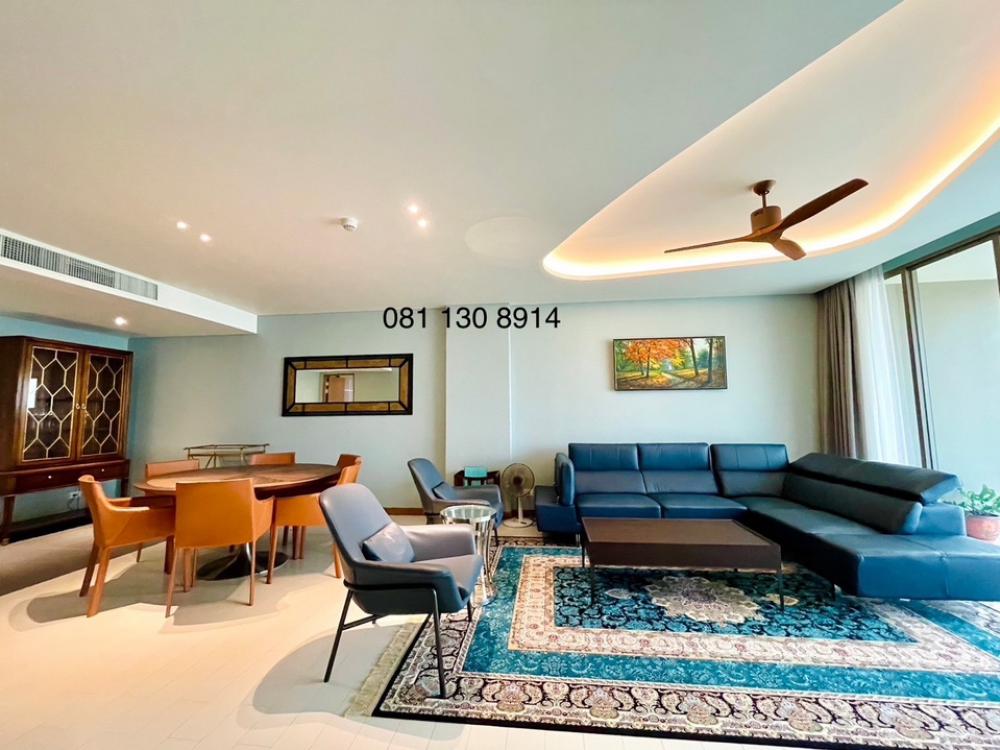 ให้เช่าคอนโดหัวหิน ประจวบคีรีขันธ์ : Condo 3 Bedrooms 4 Bathrooms Sea View for rent at Hua Hin closed to the beach || Penthouse || 