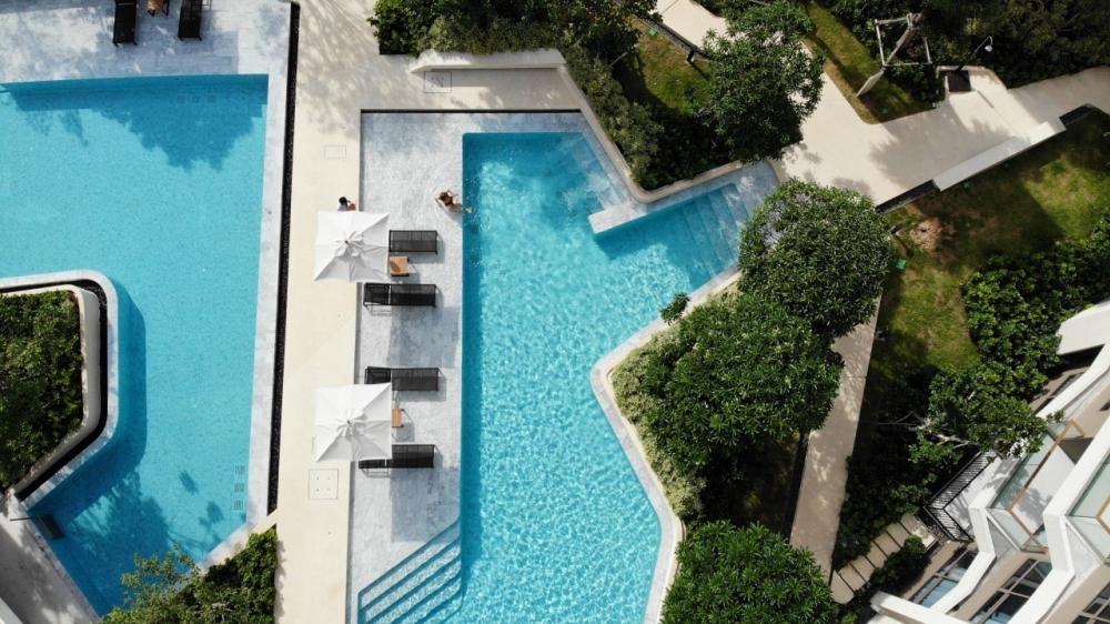 ให้เช่าคอนโดหัวหิน ประจวบคีรีขันธ์ : Condo 3 Bedrooms 4 Bathrooms Sea View for rent at Hua Hin closed to the beach || Penthouse || 