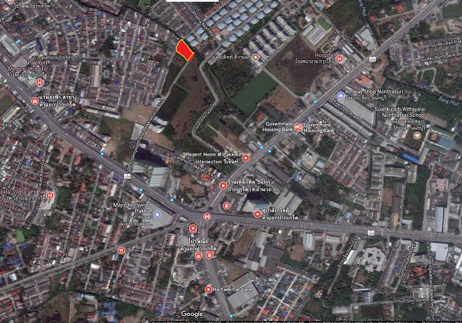 For RentLandChaengwatana, Muangthong : Land for rent in the area of Pak Kret Intersection