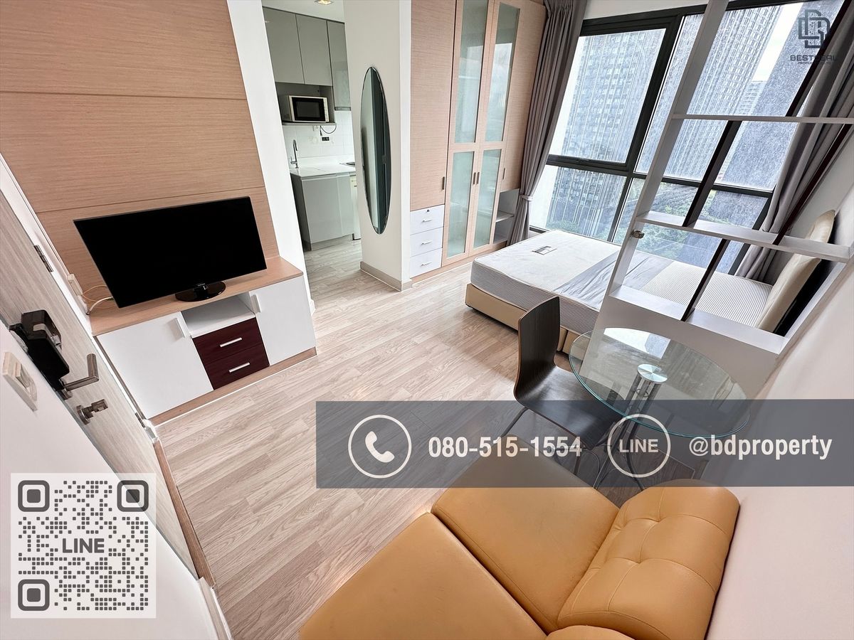 ขายคอนโดพระราม 9 เพชรบุรีตัดใหม่ RCA : ขายด่วน/for Sell Studio 22 sqm.ห้องสวย พร้อมอยู่ เฟอร์ครบ ขายเพียง 3.2 ล้านเท่านั้น*** ดูลงทุนไม่ควรพลาด ใกล้MRT และ เซ็นทรัลพระราม 9 เพียง 80 ม.