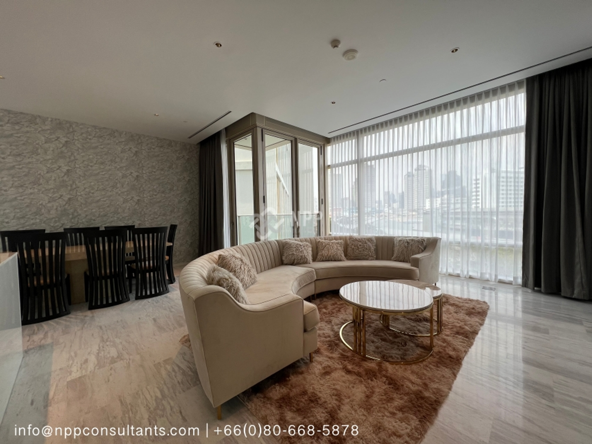 ให้เช่าคอนโดสาทร นราธิวาส : Four Seasons Private Residences 2 Bedroom for rent