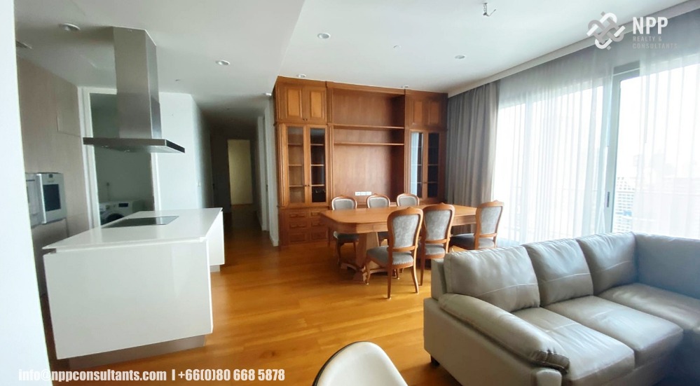 ให้เช่าคอนโดวิทยุ ชิดลม หลังสวน : Apartment for rent at 185 Rajadamri 3 Bedrooms
