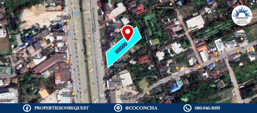 For SaleLandNonthaburi, Bang Yai, Bangbuathong : 📢 Land for sale, located on the main road, Kanchanaphisek line, convenient to travel, close to the community Many shops (area 1-2-52.8 rai) 🚩 (COL193)