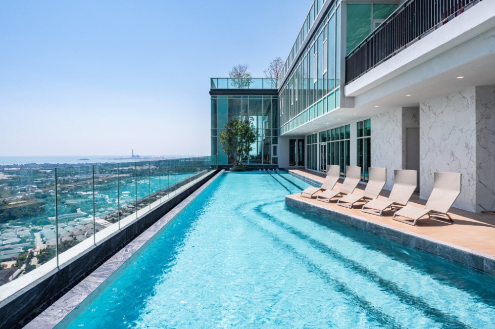 ให้เช่าคอนโดระยอง : ✅Ready to move🔥 Notting Hill Rayong City  Condo for rent 1 Bedroom with walk in closet 26sqm ✅ Accept minimum 3 months contract (Service residence by Hampton)