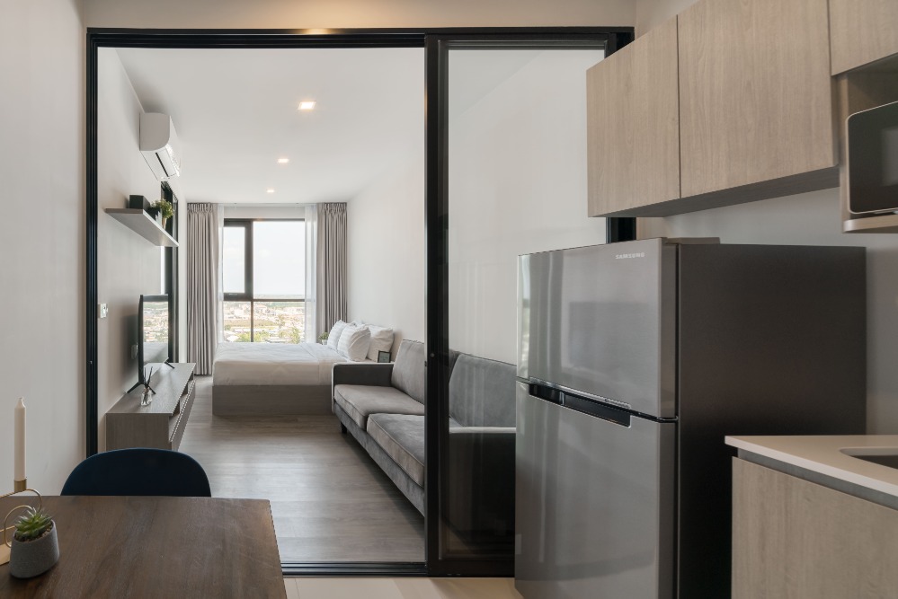 ให้เช่าคอนโดระยอง : ✅Ready to move🔥 Notting Hill Rayong City  Condo for rent 1 Bedroom with walk in closet 26sqm ✅ Accept minimum 3 months contract (Service residence by Hampton)