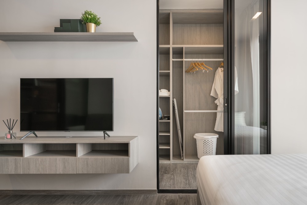 ให้เช่าคอนโดระยอง : ✅Ready to move🔥 Notting Hill Rayong City  Condo for rent 1 Bedroom with walk in closet 26sqm ✅ Accept minimum 3 months contract (Service residence by Hampton)