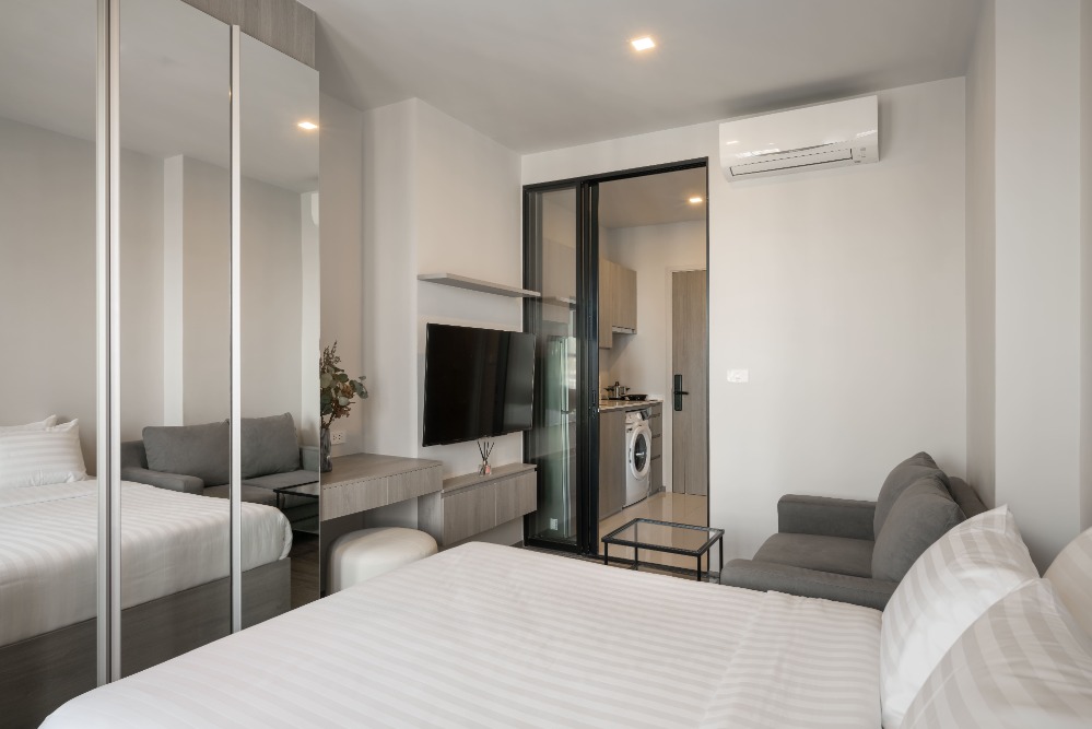 ให้เช่าคอนโดระยอง : ✅ให้เช่าคอนโด น็อตติ้ง ฮิลล์ ระยอง ห้องสตูดิโอ ติดแยกเนินสำลี ใกล้นิคมมาบตาพุด ระยอง 🔥 (Service residence by Hampton) ✅ รับสัญญาเช่า 6 ดือนขึ้นไป