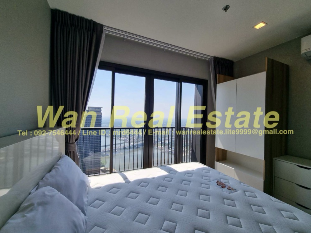 For RentCondoRattanathibet, Sanambinna : Condo for rent, politan aqua, 54th floor, size 31 sq m, zone near the river, ready to move in