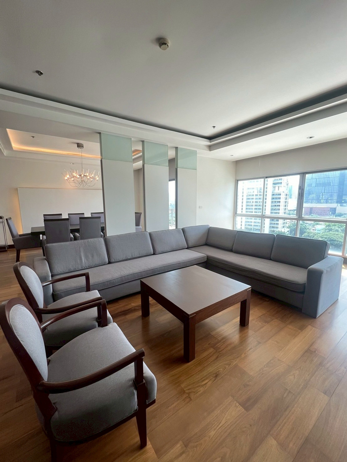 For RentCondoWitthayu, Chidlom, Langsuan, Ploenchit : ✨Penthouse condo for rent, size 275 sq m., 4 bedrooms, modern style. Fully furnished Near Lumpini Park, near BTS Ploenchit/MRT Lumpini, ready to move in.