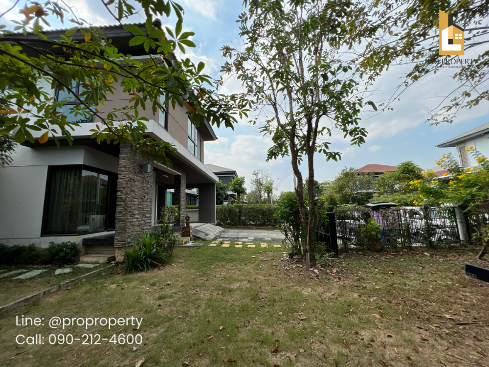 For SaleHouseRama 2, Bang Khun Thian : 2-storey detached house for sale, Manthana Rama 2 - Thiantale (Manthana Rama 2 - Thiantale), area 106.4 square wah, house on the edge