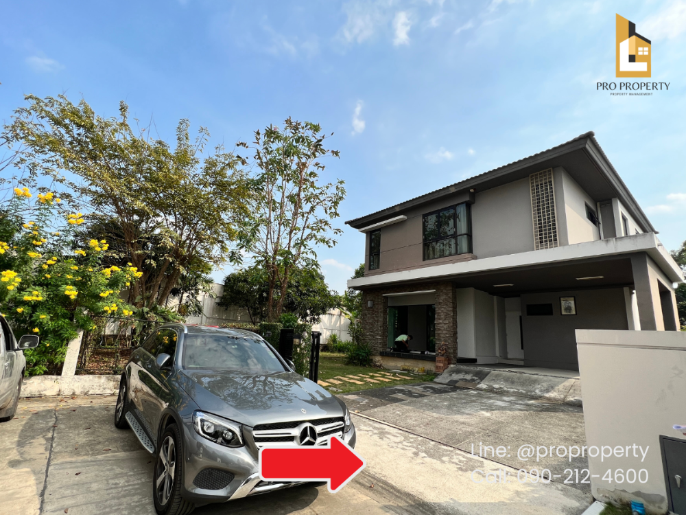 For SaleHouseRama 2, Bang Khun Thian : 2-storey detached house for sale, Manthana Rama 2 - Thiantale (Manthana Rama 2 - Thiantale), area 106.4 square wah, house on the edge