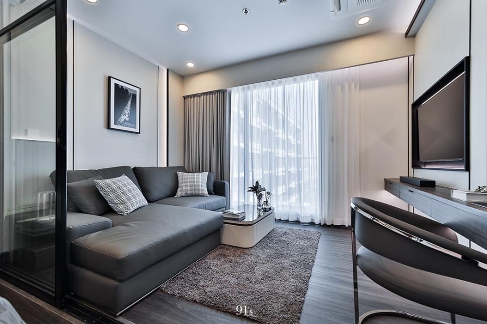 For SaleCondoWongwianyai, Charoennakor : 1 bedroom room, 23rd floor, the most beautiful view in the building turn to Icon Siam saw fireworks, saw the river