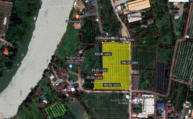 ขายที่ดินพุทธมณฑล ศาลายา : ขายที่ดินเปล่า แปลงมุม ซอยวัดเชิงเลน 9 ไร่ 25 ตรว หน้ากว้าง 148 เมตร ใกล้ถนนเพชรเกษม เพียง 4.9 กม