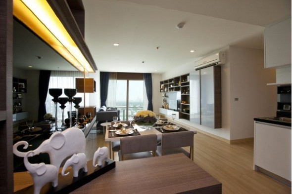 For RentCondoOnnut, Udomsuk : Sky Walk, 92sqm Luxury, Tasteful Two Bedrooms Condo to let at Sky Walk