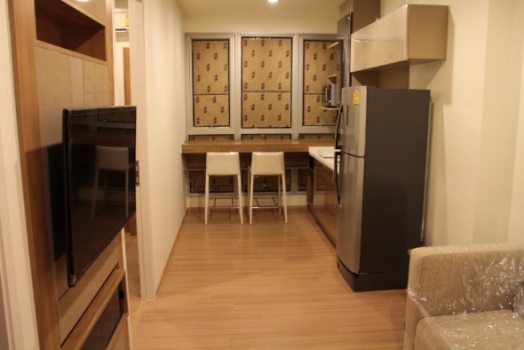 ให้เช่าคอนโดอ่อนนุช อุดมสุข : Rhythm Sukhumvit 50, 35sqm Cozy, Brand New Studio Condo for rent at Rhythm Sukhumvit 50