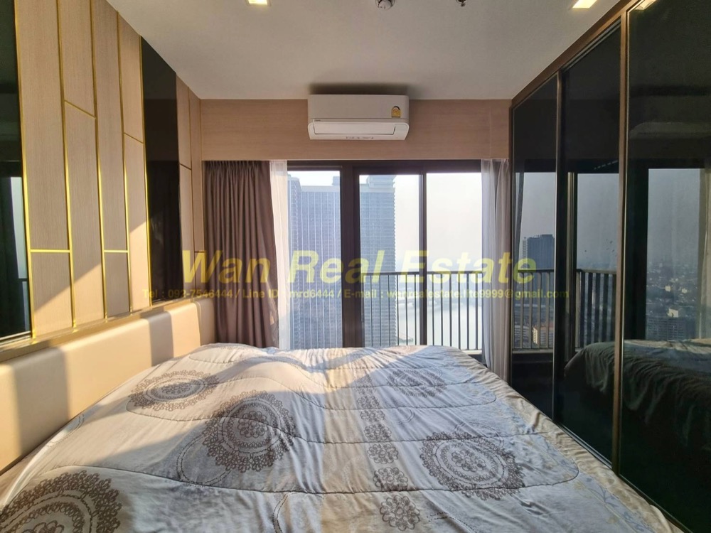 For RentCondoRattanathibet, Sanambinna : Condo for rent, The politan Aqua, 38th floor, size 30 sq m, decorated very nicely, ready to move in.