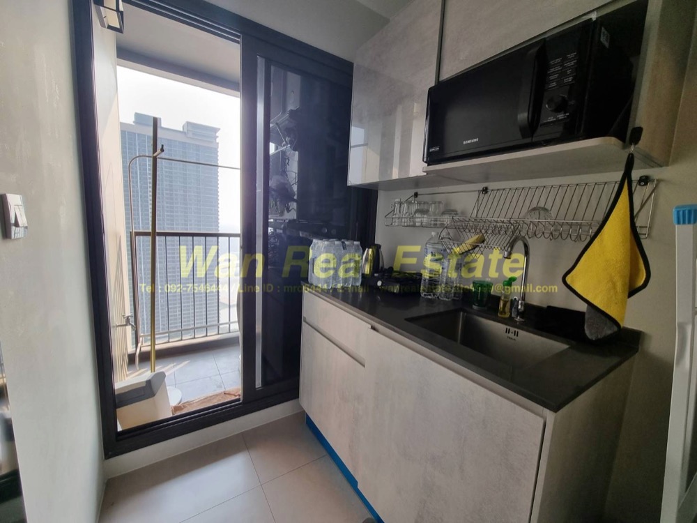 For RentCondoRattanathibet, Sanambinna : Condo for rent, The politan Aqua, 38th floor, size 30 sq m, decorated very nicely, ready to move in.