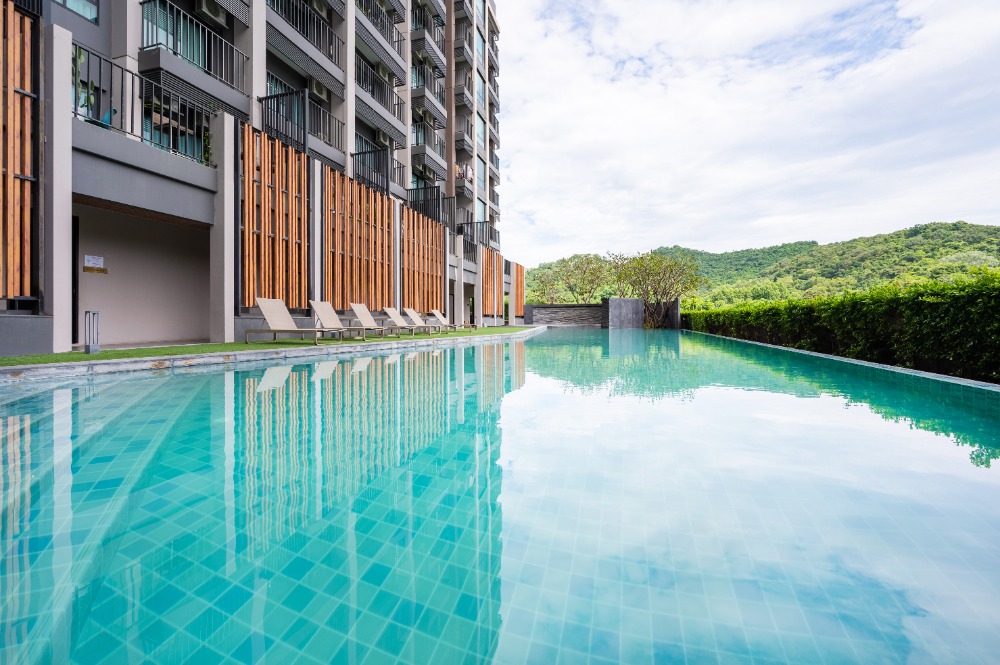 ให้เช่าคอนโดศรีราชา แหลมฉบัง บ้านบึง : 🏖️ให้เช่าคอนโด ไนท์บริดจ์ ดิ โอเชี่ยน ศรีราชา 2 ห้องนอน 57 ตรม. (Service residence by Hampton)  ✅รับสัญญาระยะตั้งแต่ 1 เดือนขึ้นไป