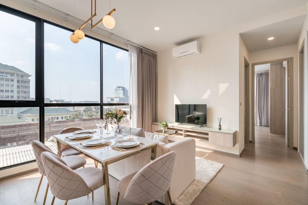 ให้เช่าคอนโดราชเทวี พญาไท : ✅𝗥𝗲𝗮𝗱𝘆 𝘁𝗼 𝗺𝗼𝘃𝗲 𝗶𝗻 2 Bedroom with Free WIFI @ Park Origin Phayathai (Hampton Residence Phayathai) Accept a minimum 6-month contract