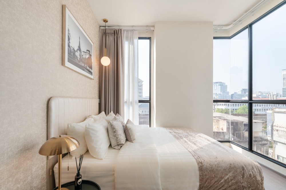 ให้เช่าคอนโดราชเทวี พญาไท : ✅𝗥𝗲𝗮𝗱𝘆 𝘁𝗼 𝗺𝗼𝘃𝗲 𝗶𝗻 2 Bedroom with Free WIFI @ Park Origin Phayathai (Hampton Residence Phayathai) Accept a minimum 6-month contract